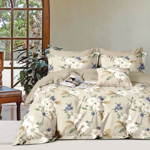 Beauty Home Σετ σεντόνια υπέρδιπλα με λάστιχο Art 12281 Aria 165x200+30 Μπεζ