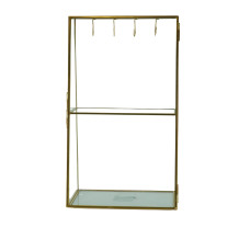 Beauty Home Μεταλλικό Στάντ Κοσμημάτων Χρυσό 18 x 11 x 31 cm