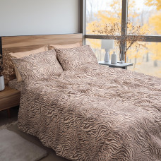 Beauty Home Σετ σεντόνια φανελένια υπέρδιπλα με λάστιχο Matisse Art 12335 170x200+32 Μπεζ