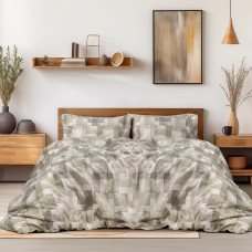 Beauty Home Σετ σεντόνια φανελένια μονά με λάστιχο Degas Art 12337 105x200+32 Πράσινο