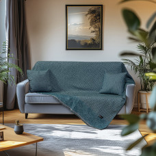 Beauty Home Ριχτάρι Τριθέσιο Art 8638 170x290 Πετρόλ