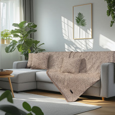 Beauty Home Ριχτάρι Μονοθέσιο Art 8643 170x170 Μπεζ