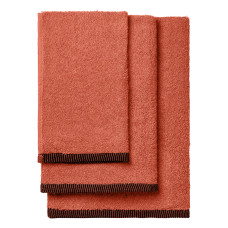 Beauty Home Σετ πετσέτες Art 3452 Σετ 3τμχ Κεραμιδί