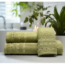Beauty Home Σετ πετσέτες Art 3466 Σετ 3τμχ Πράσινο