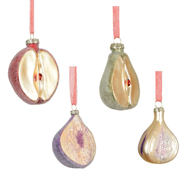 Beauty Home Γυάλινο Στολίδι 7.5 x 4.8 x 8 cm      Αχλάδι