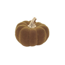 Beauty Home Κολοκύθα βελούδινη Λαδί με χρυσό Ø9 x 7 cm