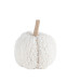 Beauty Home Κολοκύθα υφασμάτινη μπουκλέ λευκή Ø11 x 13 cm