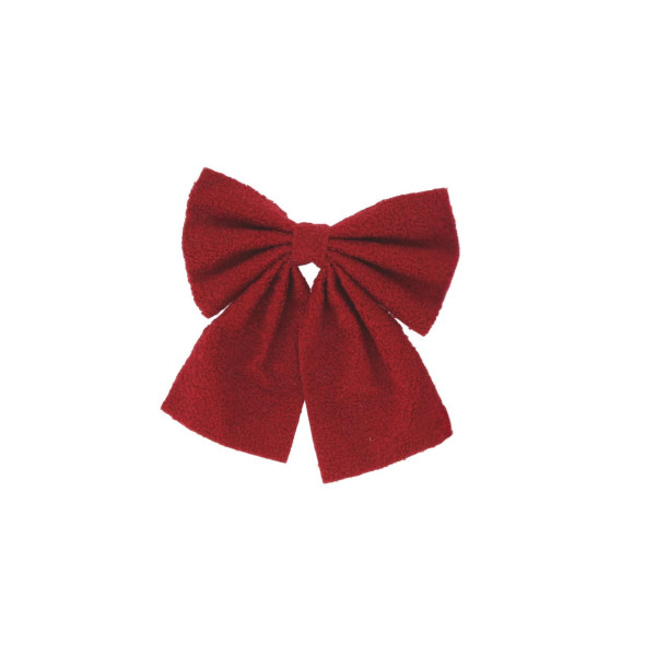 Beauty Home Διακοσμητικός Κόκκινος Φιόγκος από Ύφασμα Μπουκλέ 25 x 25 cm