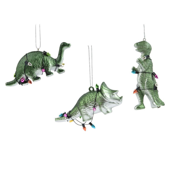 Beauty Home Στολίδι Δεινόσαυρος 5.2 x 2.5 x 10.5 cm      Τρικεράτοπας