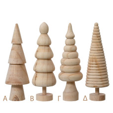 Beauty Home Ξύλινο δέντρο 6 x 6 x 15 cm  Γ