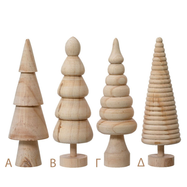 Beauty Home Ξύλινο δέντρο 6 x 6 x 15 cm  Γ