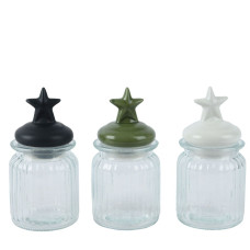 Beauty Home Διακοσμητικό Βάζο/Δοχείο 7.8cm x 15.1cm  Μαύρο