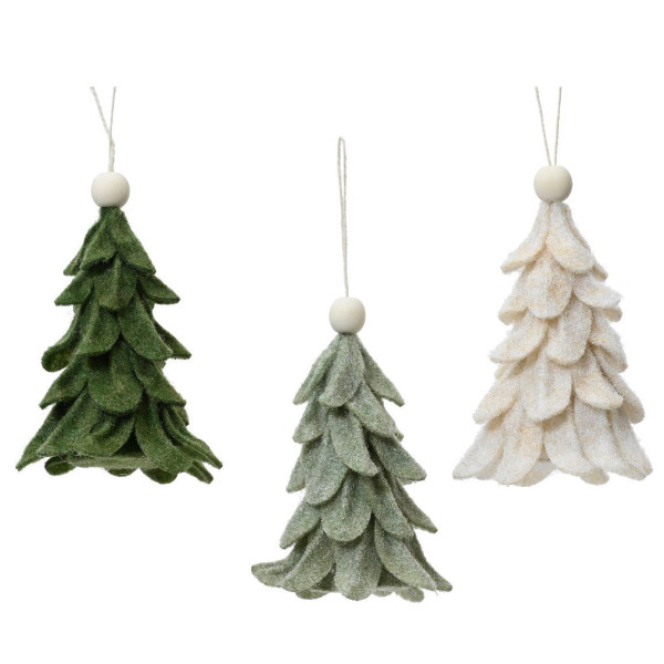 Beauty Home Στολίδι Δεντράκι 10 x 10c x 14 cm  Εκρού