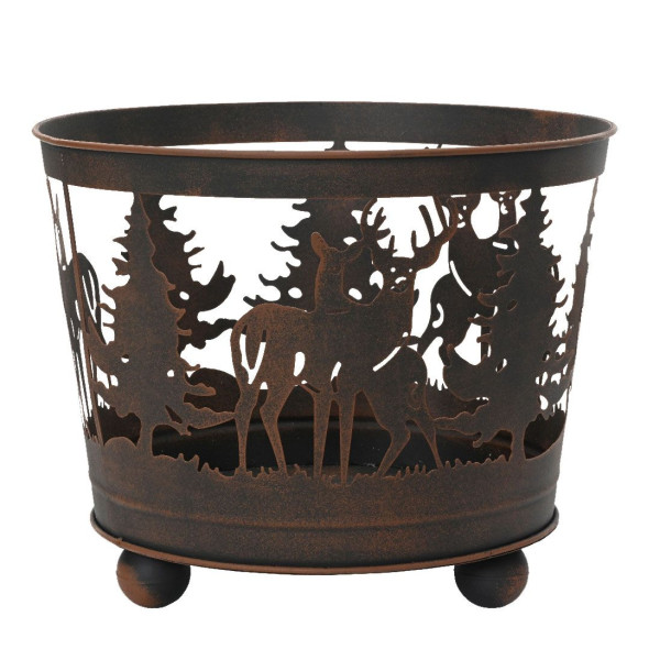 Beauty Home Μεταλλικό χριστουγεννιάτικο Καλάθι 39 x 39 x 32 cm