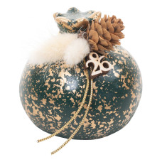 Beauty Home ΕΠΙΤΡΑΠΕΖΙΟ ΚΕΡΑΜΙΚΟ ΡΟΔΙ ΜΕ ΑΠΟΞΗΡΑΜΕΝΑ ΚΥΠΑΡΙΣΣΙ