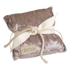 Beauty Home ΜΑΞΙΛΑΡΙ ΜΕ ΧΡΟΝ. Βελούδο Μπέζ Frozen