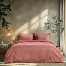 Beauty Home Σετ παπλωματοθήκη μονή Art 1700 Harmony 170x250 Σάπιο μήλο