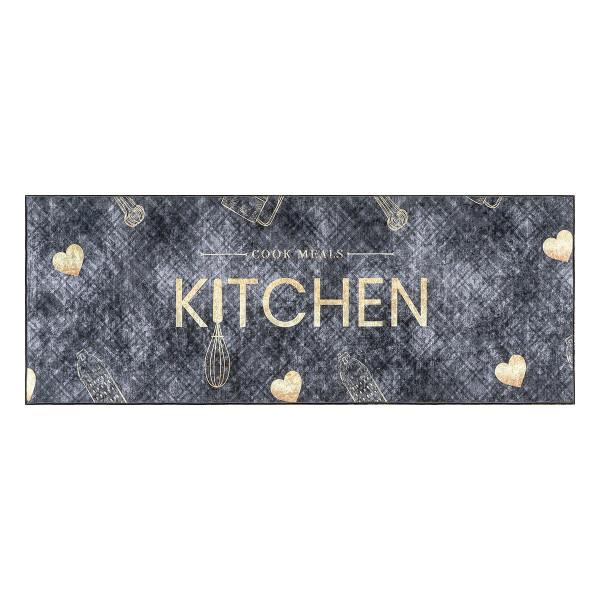 Beauty Home Πατάκι κουζίνας Art 9076 60x160 Μαύρο