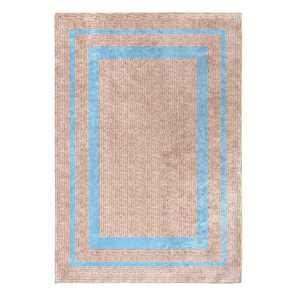 Beauty Home Πατάκι Sunny Art 9140 65x140 Μπεζ,Μπλε