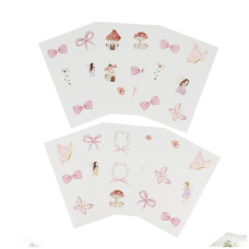 Beauty Home 36 αυτοκόλλητα με θέμα “Fairy World” – Τα μεγέθη κυμαίνονται από 3,5 έως 6,5 cm