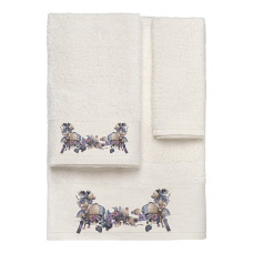 Beauty Home Σετ πετσέτες 3τμχ με εκτύπωση Art 3552 (30x50+50x90+70x140) Εκρού