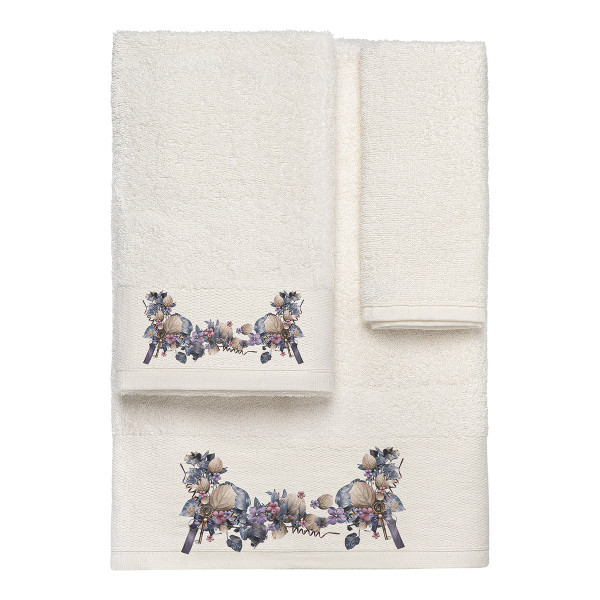 Beauty Home Σετ πετσέτες 3τμχ με εκτύπωση Art 3552 (30x50+50x90+70x140) Εκρού Beauty Home Σετ πετσέτες 3τμχ με εκτύπωση Art 3552 (30x50+50x90+70x140) Εκρού