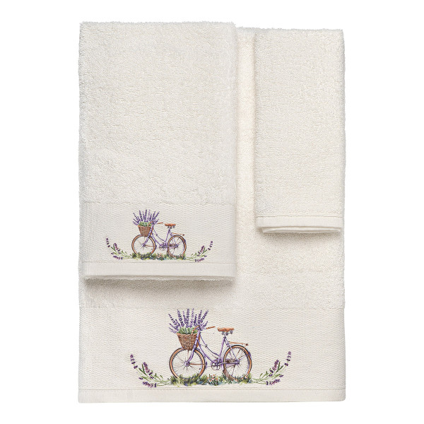 Beauty Home Σετ πετσέτες 3τμχ με εκτύπωση Art 3556 (30x50+50x90+70x140) Εκρού Beauty Home Σετ πετσέτες 3τμχ με εκτύπωση Art 3556 (30x50+50x90+70x140) Εκρού