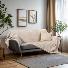 Beauty Home Ριχτάρι Μονοθέσιο Amos Art 8713 170x170 Μπεζ