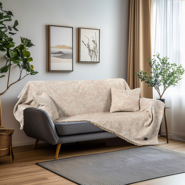 Beauty Home Ριχτάρι Μονοθέσιο Amos Art 8713 170x170 Μπεζ