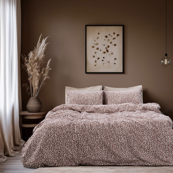 Beauty Home Σετ σεντόνια υπέρδιπλα με λάστιχο Glory Art 12361 170x200+32 Μπεζ