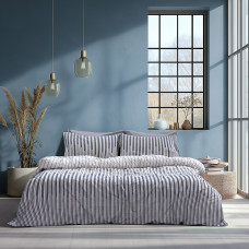 Beauty Home Σετ σεντόνια υπέρδιπλα με λάστιχο Glory Art 12362 170x200+32 Εκρού,Ανθρακί