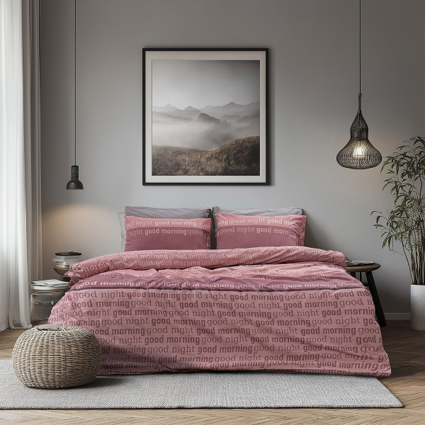 Beauty Home Σετ κουβερλί υπέρδιπλο Glory Art 12374 220x240 Σάπιο Μήλο,Ροζ