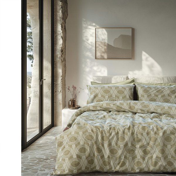 Beauty Home Σετ σεντόνια King size Glory Art 12377 280x265 Λαδί