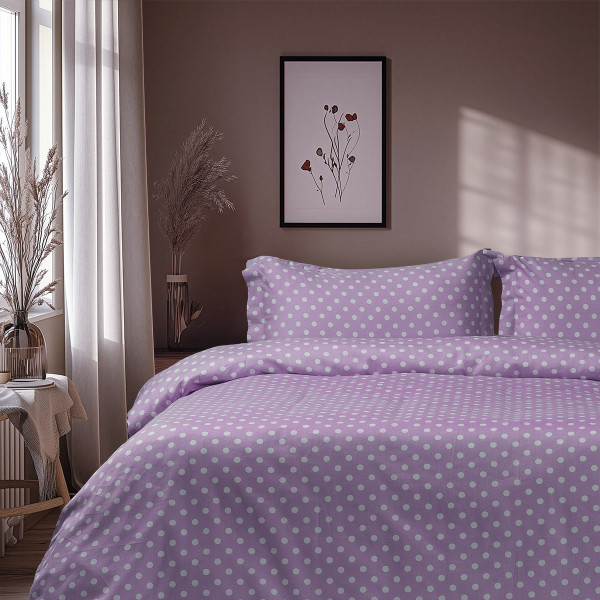 Beauty Home Σετ σεντόνια υπέρδιπλα Art 10101 Fancy 240x260 Λιλά