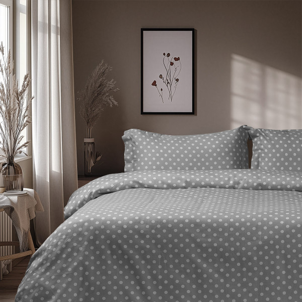 Beauty Home Σετ σεντόνια υπέρδιπλα Art 10101 Fancy 240x260 Γκρι