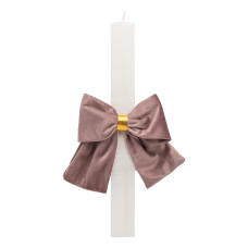 Beauty Home ΛΑΜΠΑΔΑ ΛΕΥΚΗ 33cm ΒΕΛΟΥΔΙΝΟΣ ΦΙΟΓΚΟΣ ΣΑΠΙΟ ΜΗΛΟ