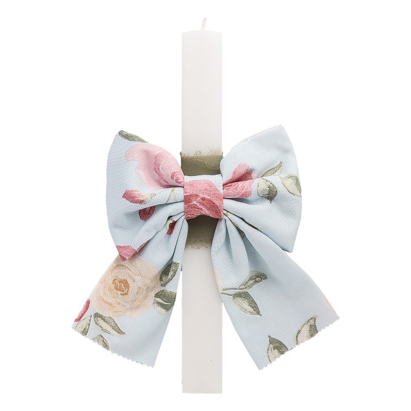 Beauty Home ΛΑΜΠΑΔΑ ΛΕΥΚΗ 33cm ΦΙΟΓΚΟΣ ΤΡΙΑΝΤΑΦΥΛΛΑ ΓΑΛΑΖΙΟ ΦΟΝΤΟ