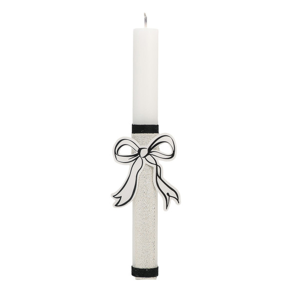 Beauty Home ΛΑΜΠΑΔΑ ΛΕΥΚΗ 25cm ΦΙΟΓΚΟΣ ΧΑΡΤΙΝΟΣ