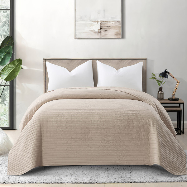 Beauty Home Κουβερλί μονό Ultra Art 12555 160x230 Εκρού