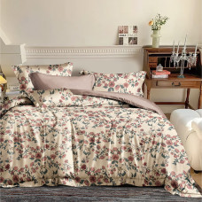 Beauty Home Σετ παπλωματοθήκη υπέρδιπλη Memories Art 12676 230x250 Μπεζ,Ροζ