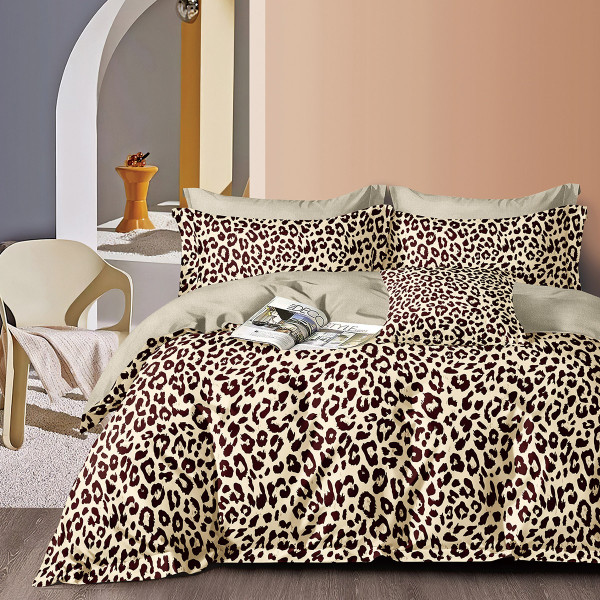 Beauty Home Σετ σεντόνια υπέρδιπλα με λάστιχο Memories Art 12682 165x200+30 Μπεζ