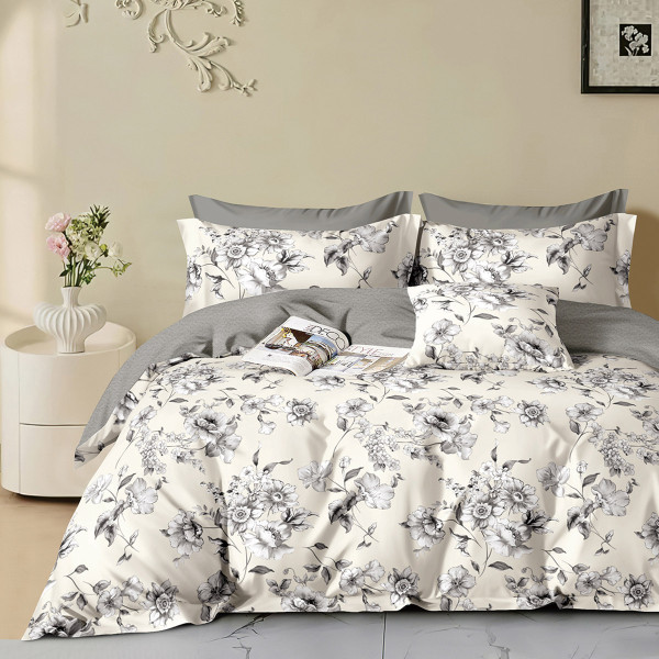 Beauty Home Σετ παπλωματοθήκη υπέρδιπλη Memories Art 12683 230x250 Μπεζ