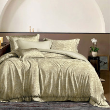 Beauty Home Σετ σεντόνια υπέρδιπλα με λάστιχο Memories Art 12689 165x200+30 Μπεζ