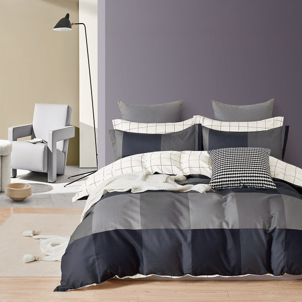 Beauty Home Σετ παπλωματοθήκη υπέρδιπλη Memories Art 12696 230x250 Ανθρακί