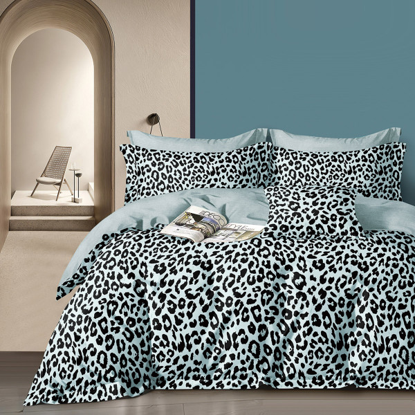 Beauty Home Σετ παπλωματοθήκη υπέρδιπλη Memories Art 12699 230x250 Γκρι,Σιέλ