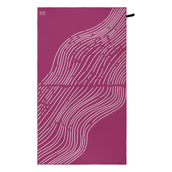 Beauty Home Πετσέτα θαλάσσης διπλής όψης Microfiber 200gsm Art 2291 90x160 Μωβ