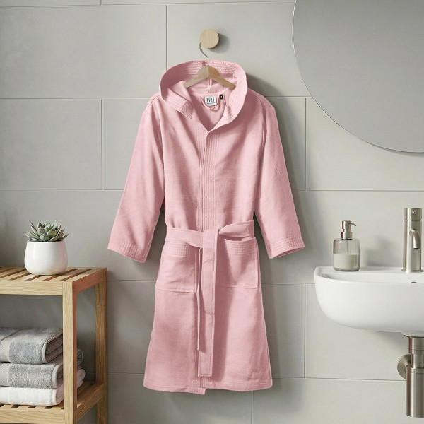 Beauty Home Μπουρνούζι με κουκούλα Mojo Art 3473 Ροζ