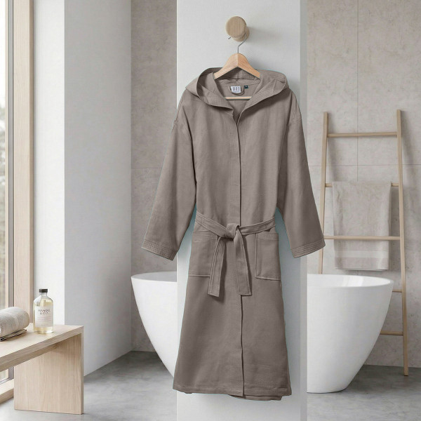 Beauty Home Μπουρνούζι με κουκούλα Mojo Art 3474 Γκρι L