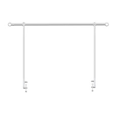 Beauty Home Διακοσμητική λευκή επεκτεινόμενη μεταλλική αψίδα τραπεζιού, 90 έως 260cm x 120cm