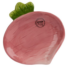 Beauty Home Κεραμικό Πιάτο Ραπανάκι 16 x 2 cm